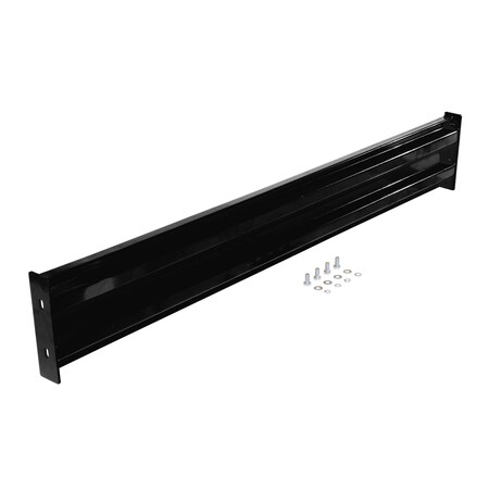 Vestil Bolt-On Style Guard Rail 6 Ft Black GR-F2R-BO-6-BK